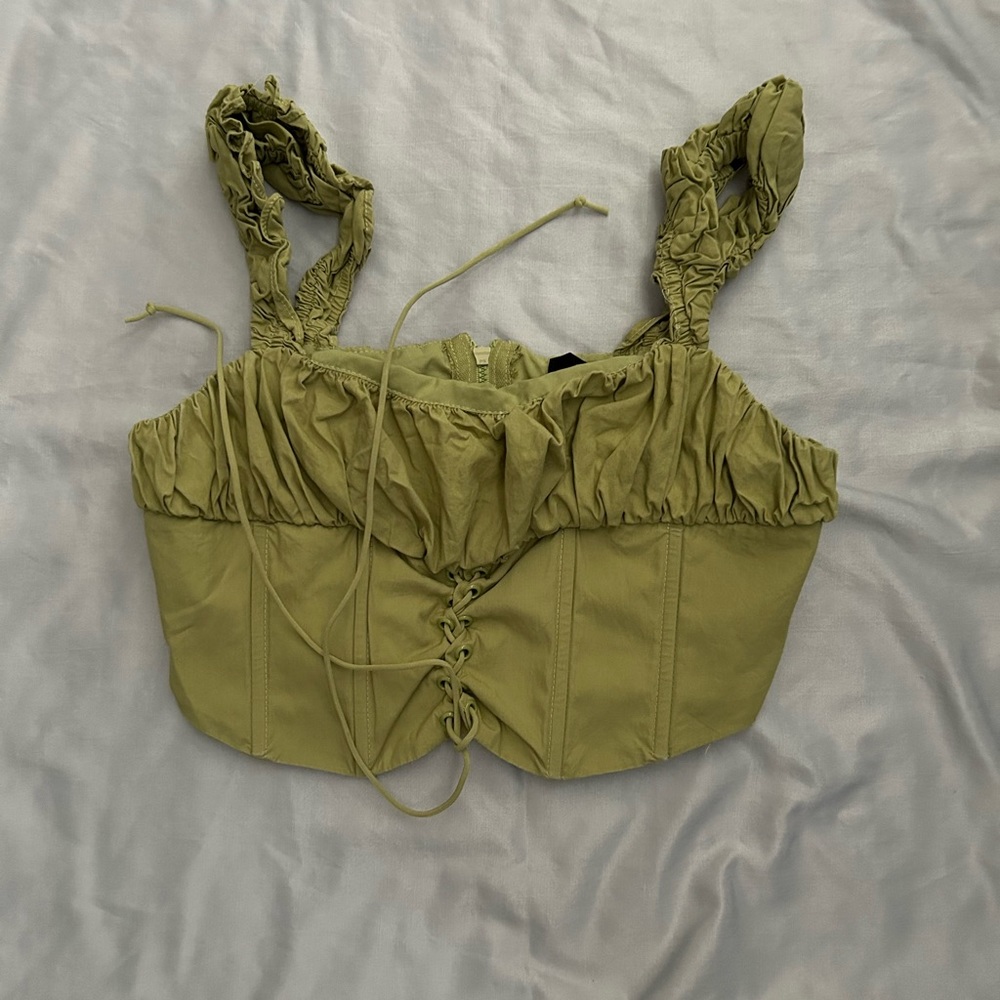 Green corset top